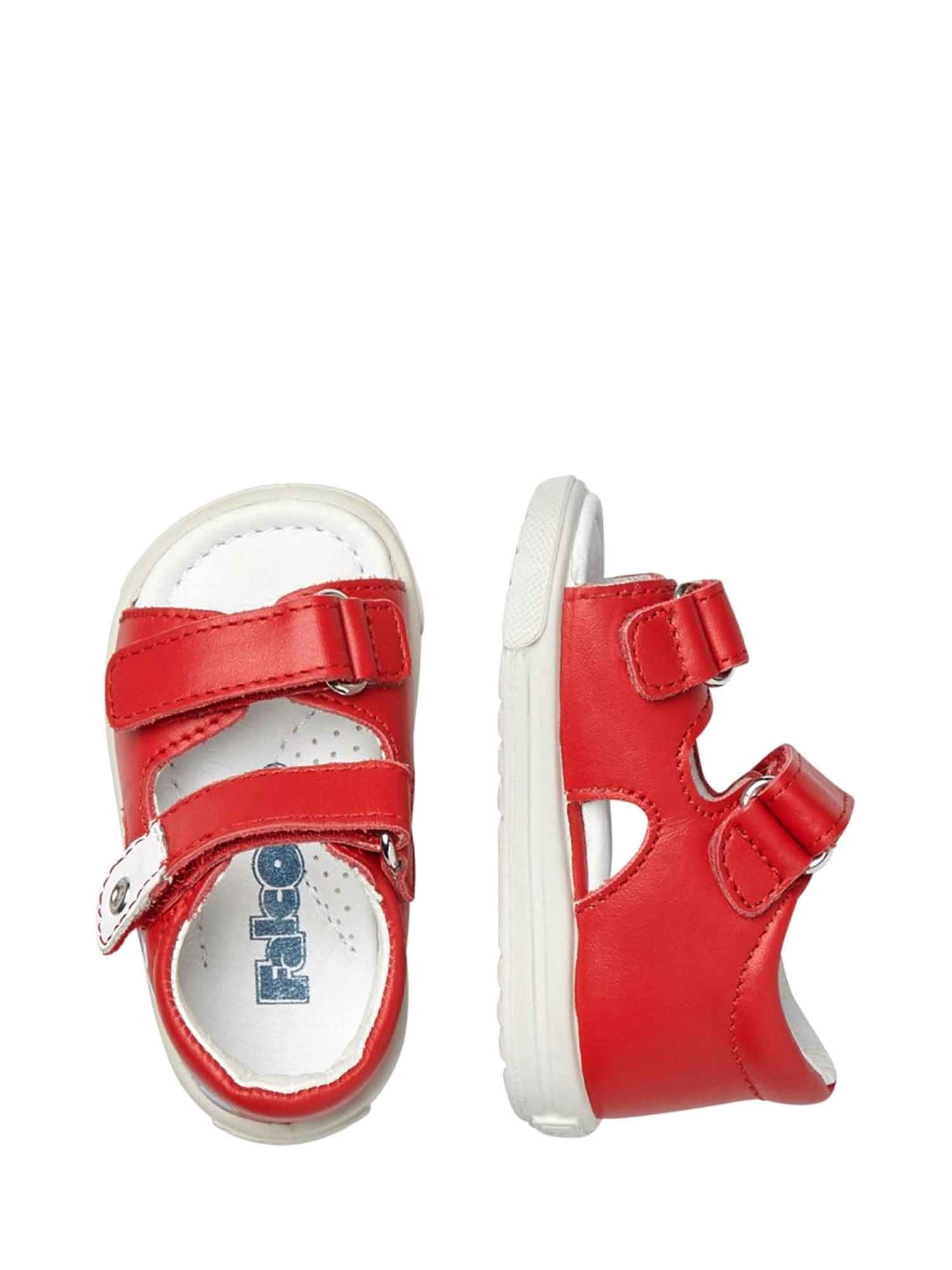 Sandali con strappi Rosso Falcotto