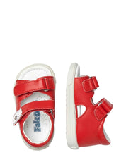 Sandali con strappi Rosso Falcotto