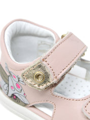 Sandali con strappi Rosa Falcotto