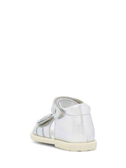 Sandali con strappi Argentato Falcotto