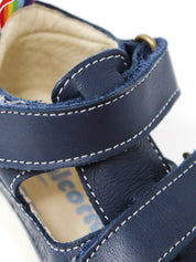 Sandali con strappi Blu Scuro Falcotto