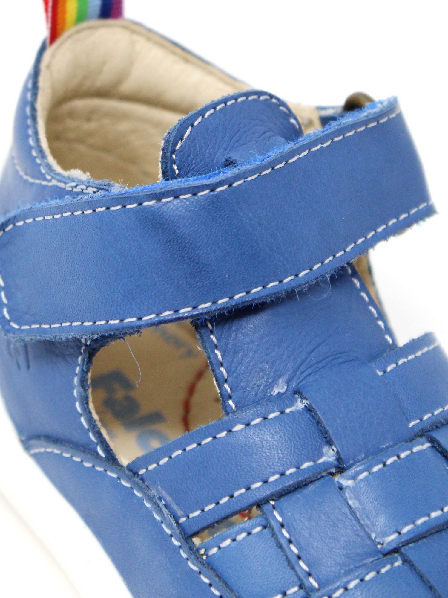 Sandali con strappi Blu Falcotto