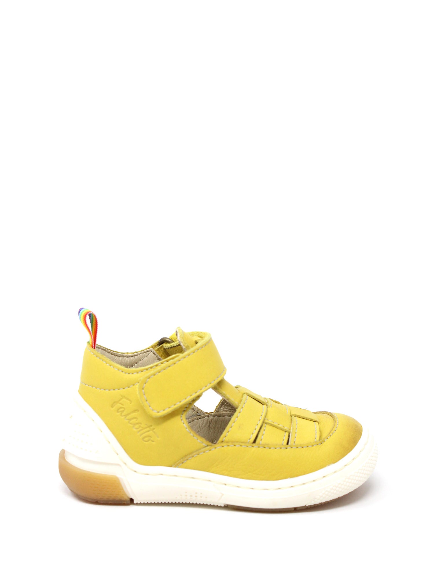 Sandali con strappi Giallo Falcotto