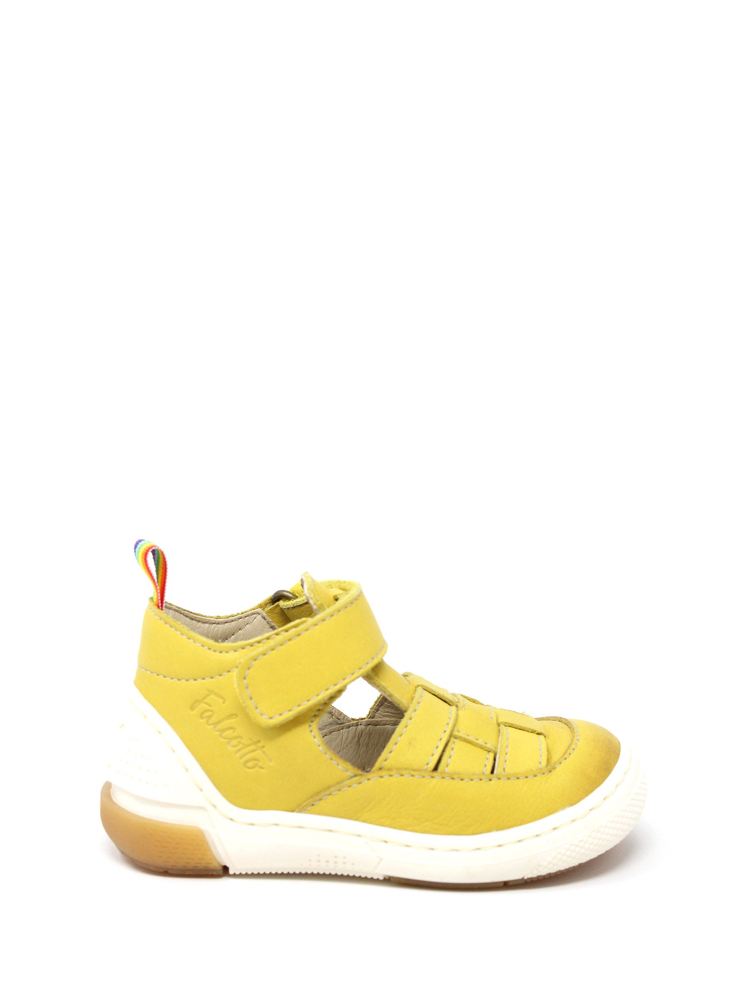 Sandali con strappi Giallo Falcotto