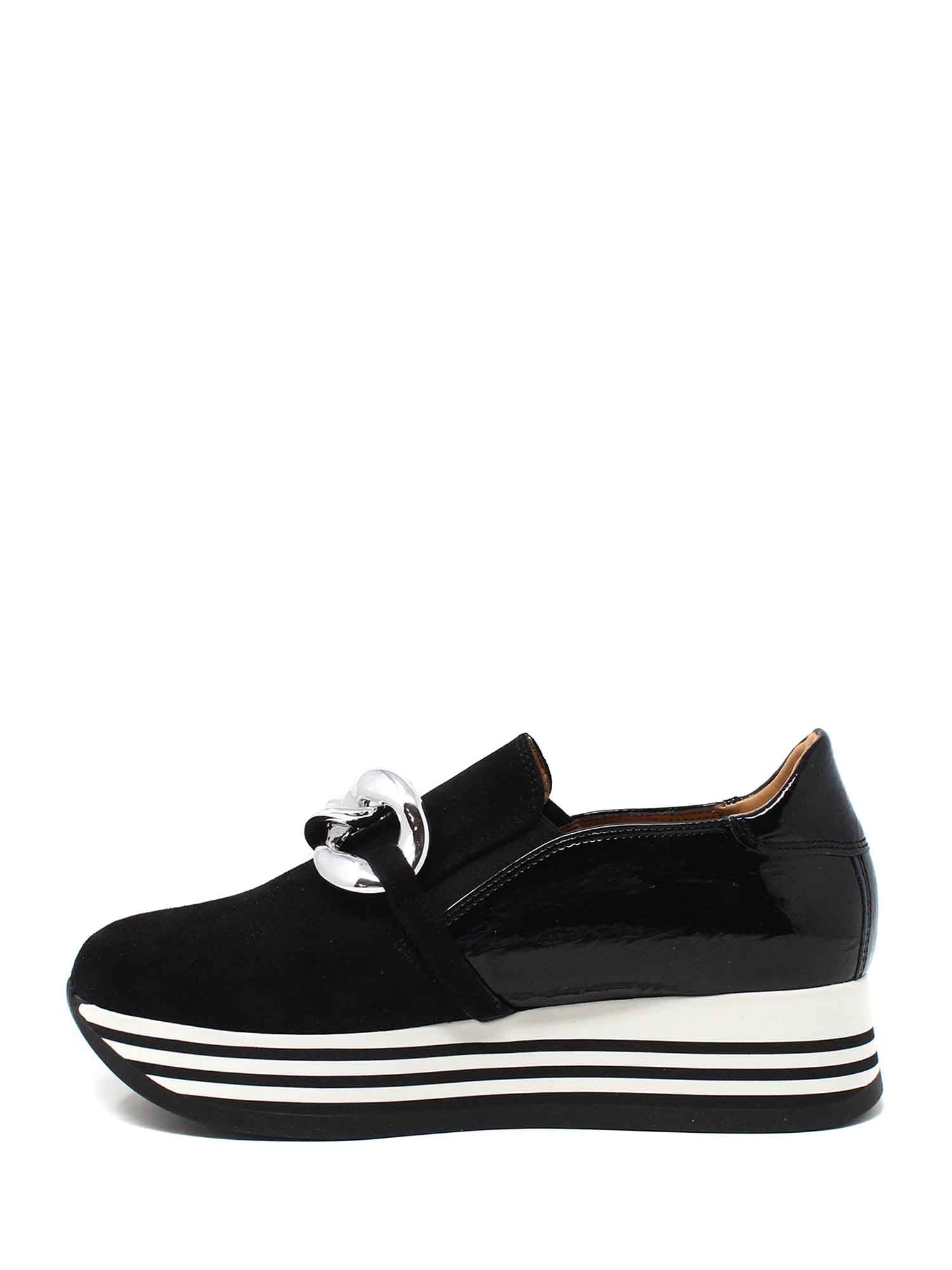 Slip-on Nero Argento Grace Shoes