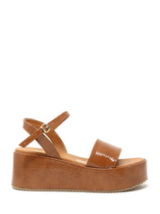 Sandali zeppa Marrone Grace Shoes