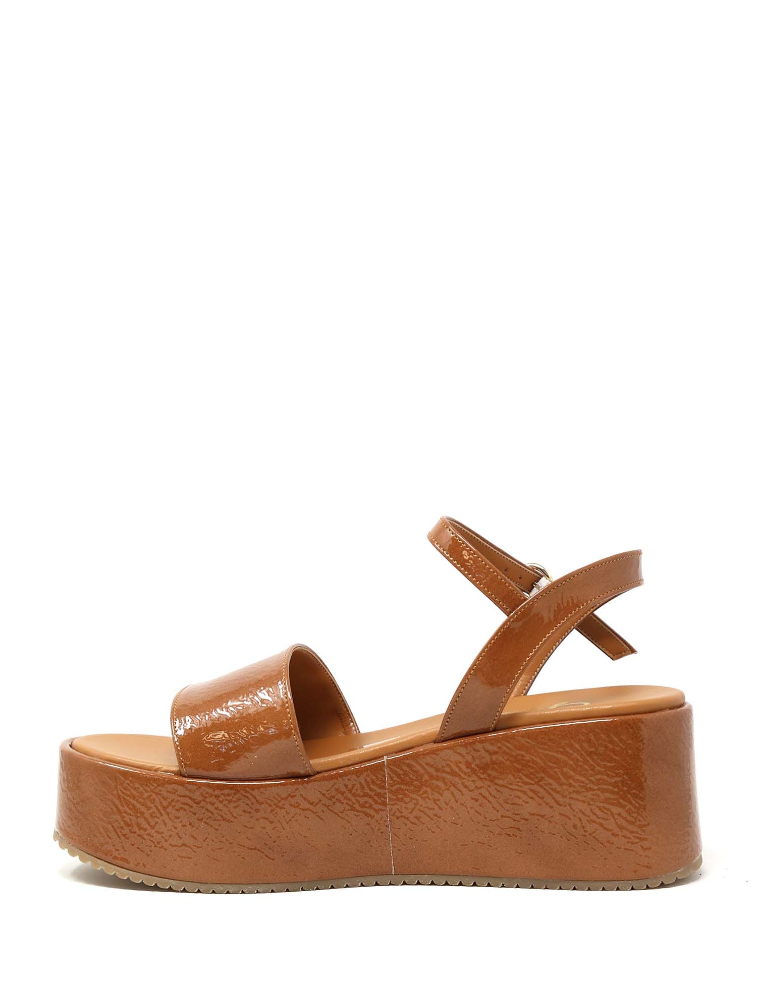 Sandali zeppa Marrone Grace Shoes