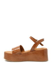 Sandali zeppa Marrone Grace Shoes