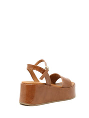 Sandali zeppa Marrone Grace Shoes