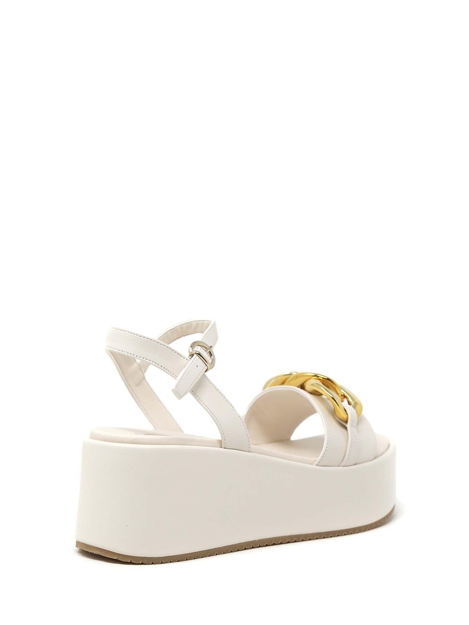 Sandali zeppa Beige Grace Shoes