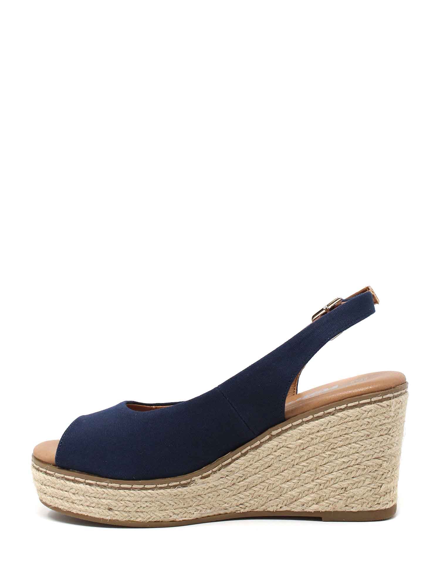 Sandali zeppa Blu Refresh