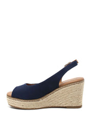 Sandali zeppa Blu Refresh