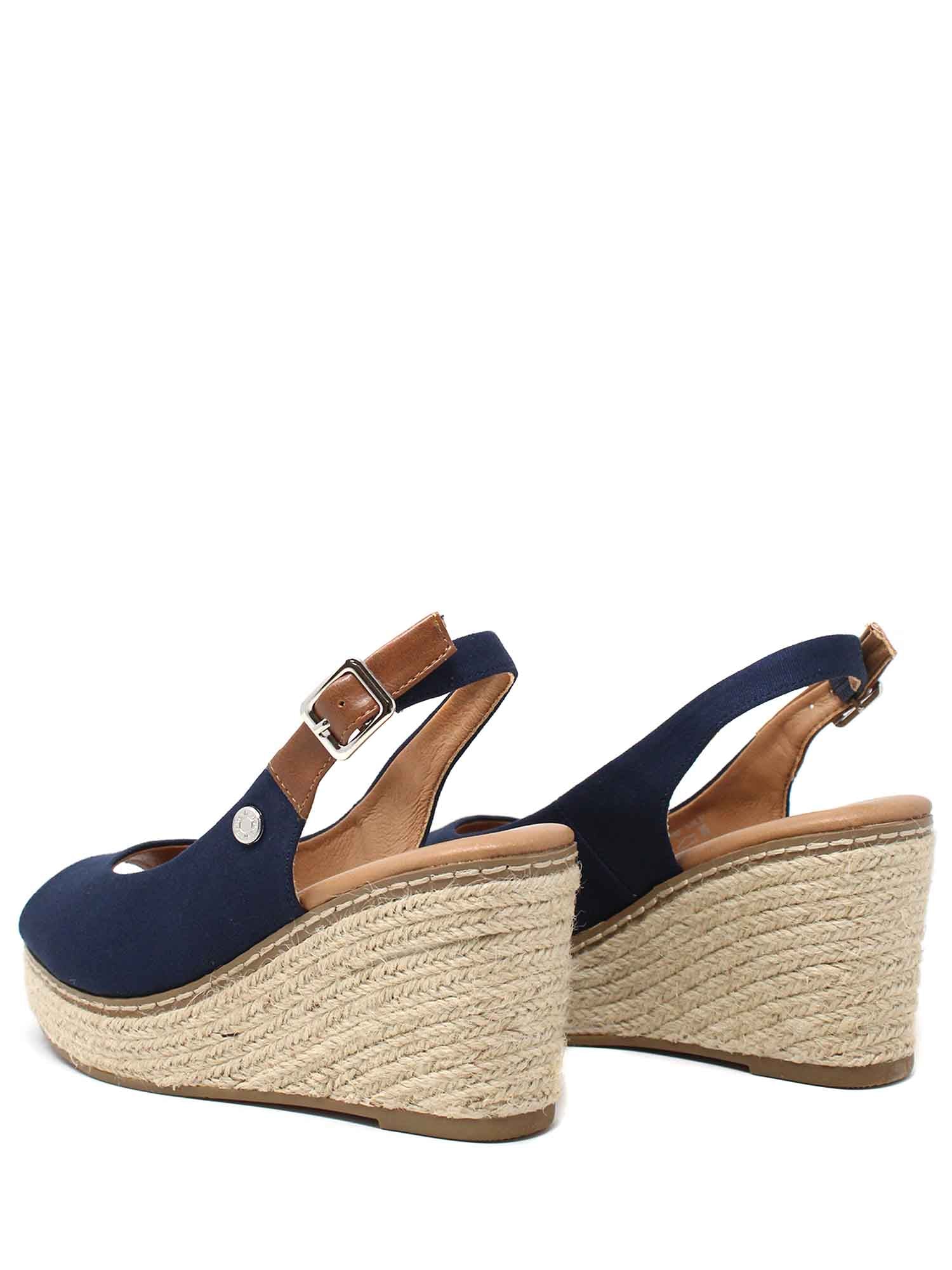 Sandali zeppa Blu Refresh