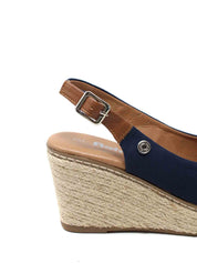 Sandali zeppa Blu Refresh