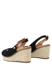 Sandali zeppa Nero Refresh