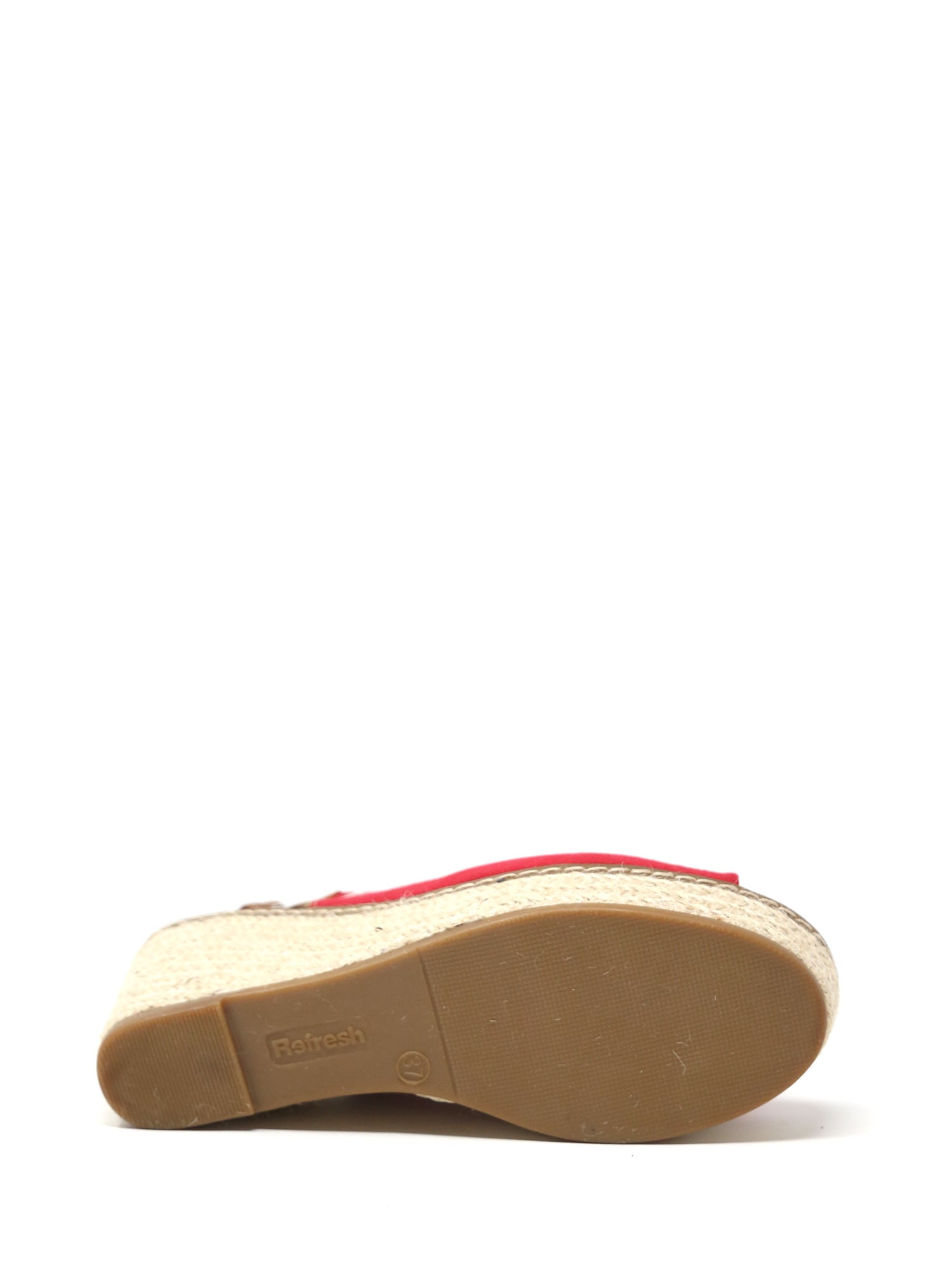 Sandali zeppa Rosso Refresh