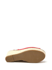 Sandali zeppa Rosso Refresh