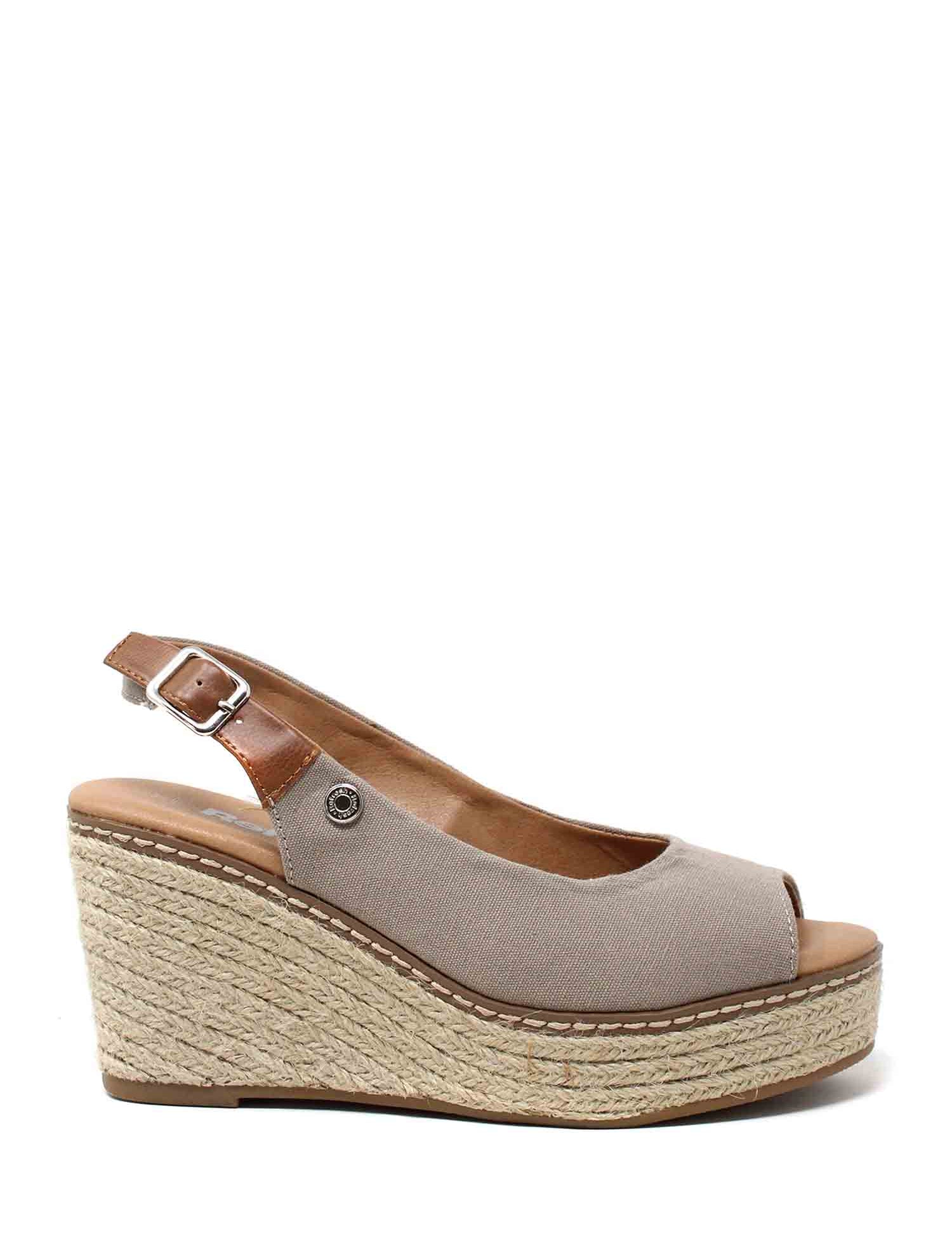 Sandali zeppa Grigio Refresh