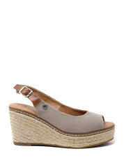 Sandali zeppa Grigio Refresh