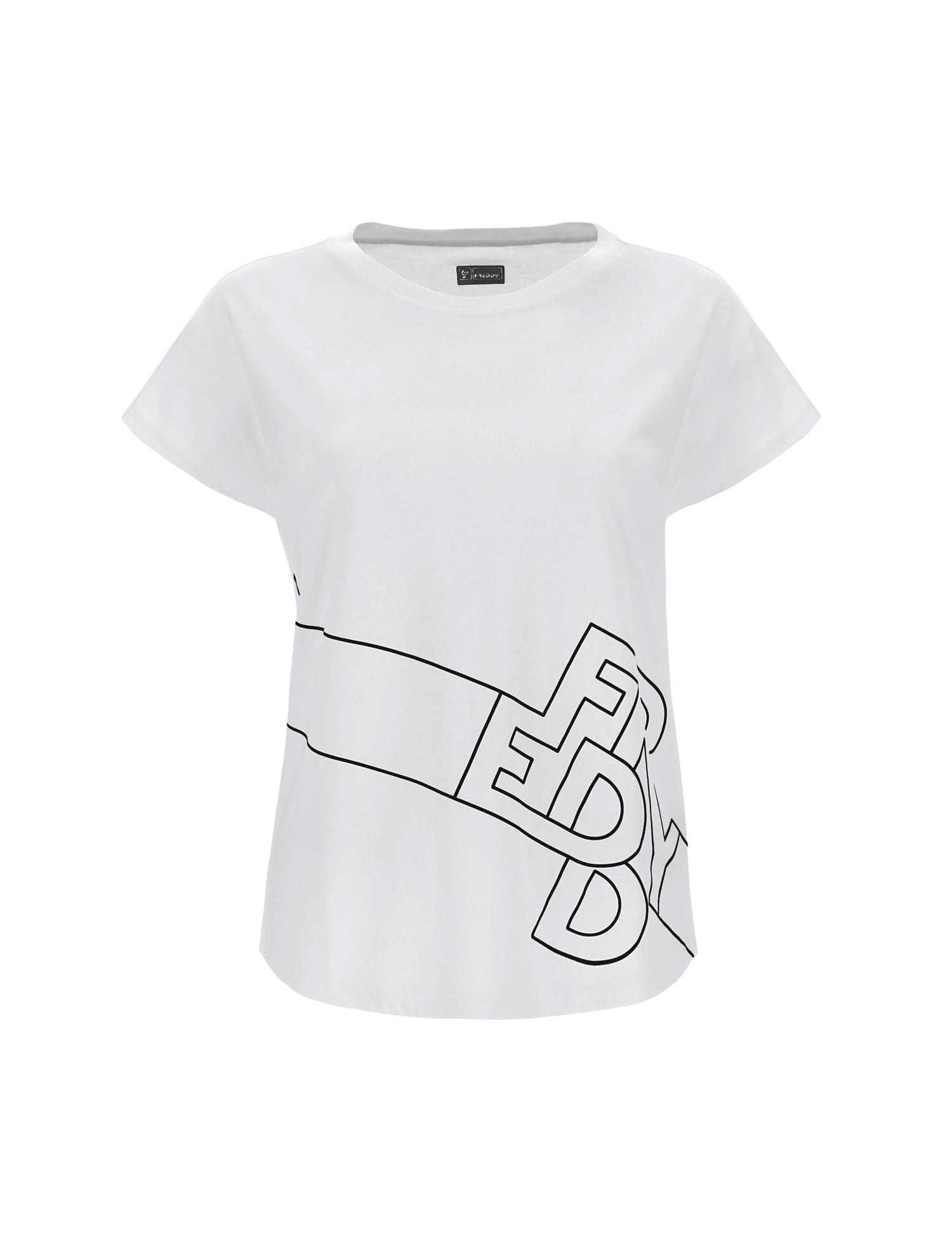 T-shirt Bianco Nero Freddy