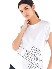 T-shirt Bianco Nero Freddy