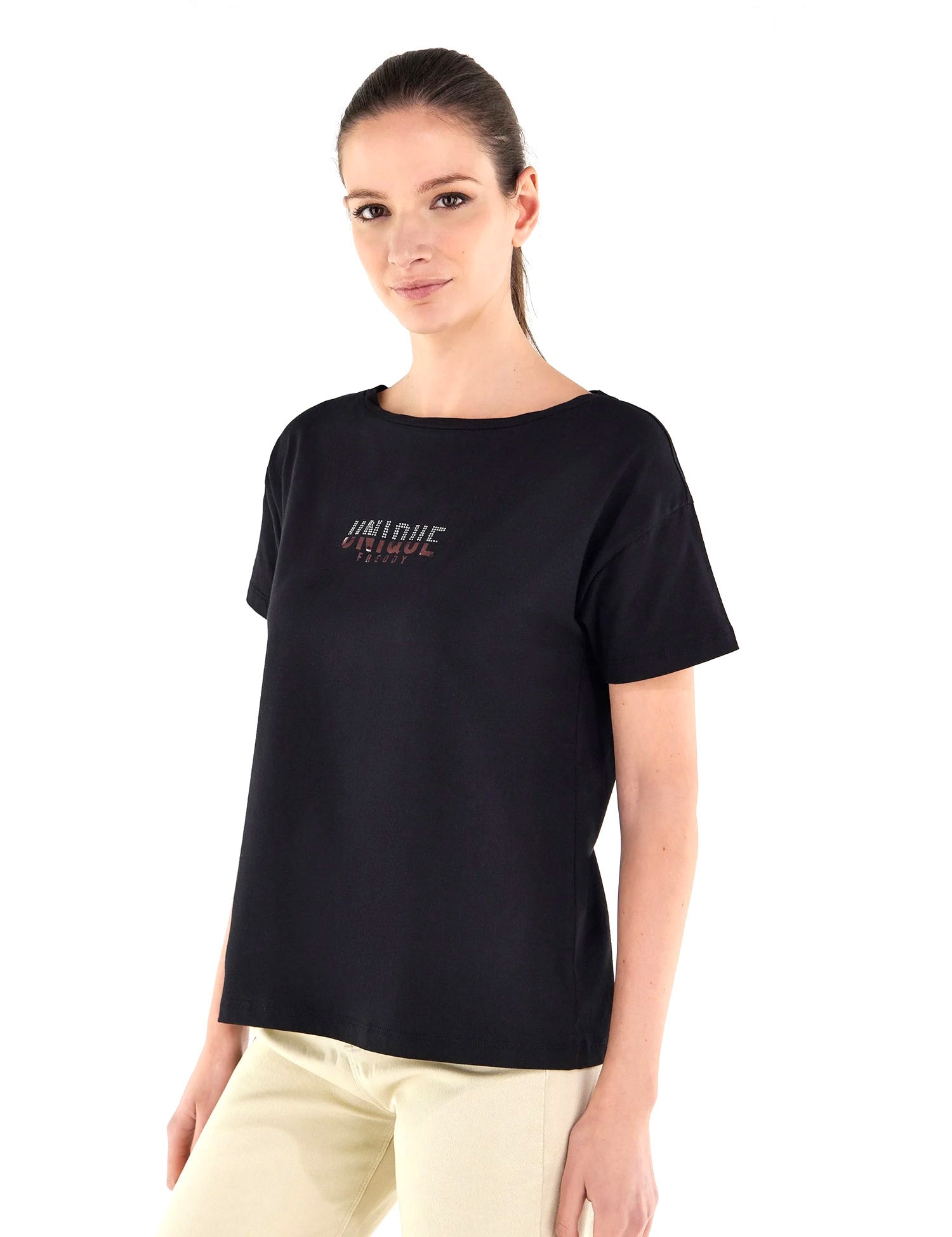 T-shirt Nero Rosa Freddy