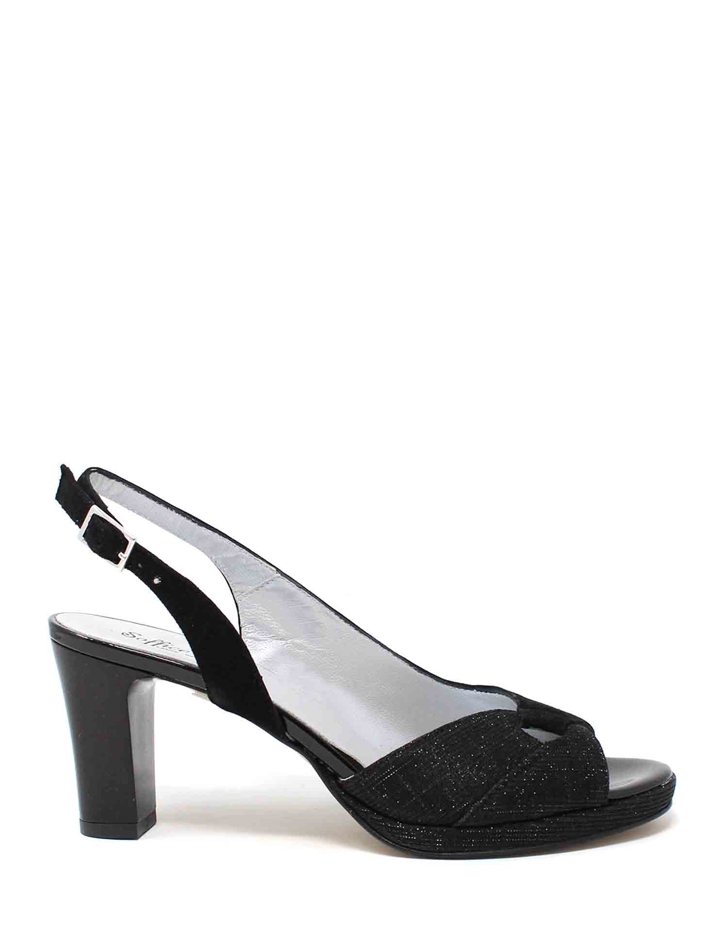 Sandali tacco Nero Soffice Sogno