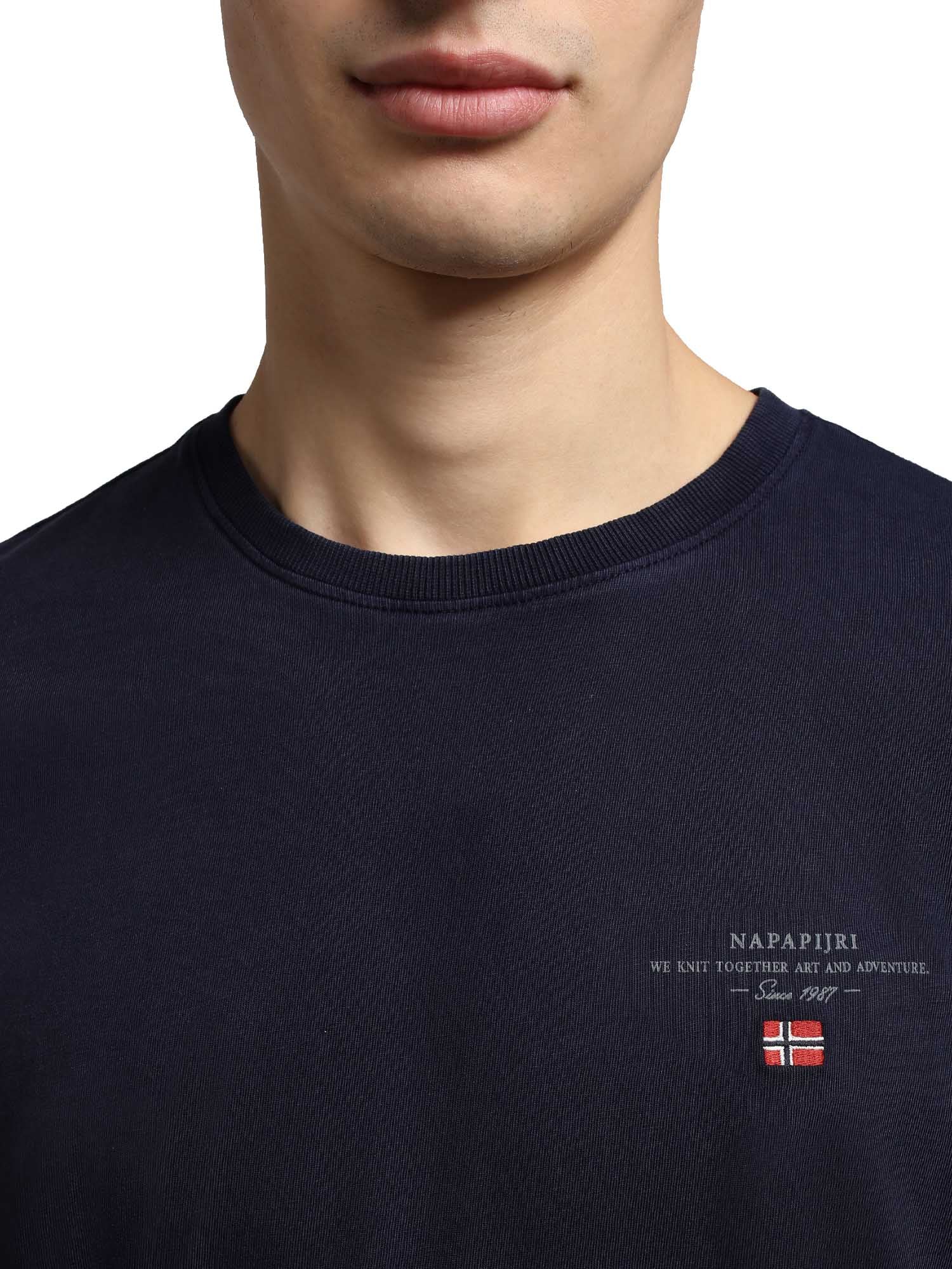 T-shirt Blu Scuro Napapijri