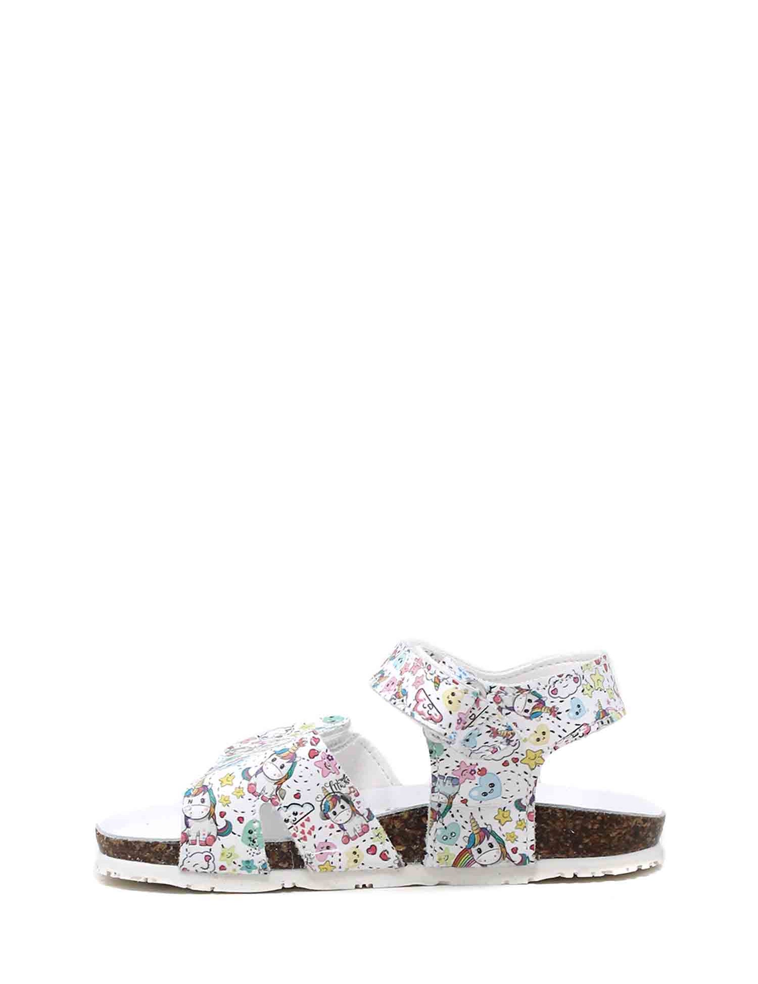 Sandali con strappi Bianco Bionatura Kids