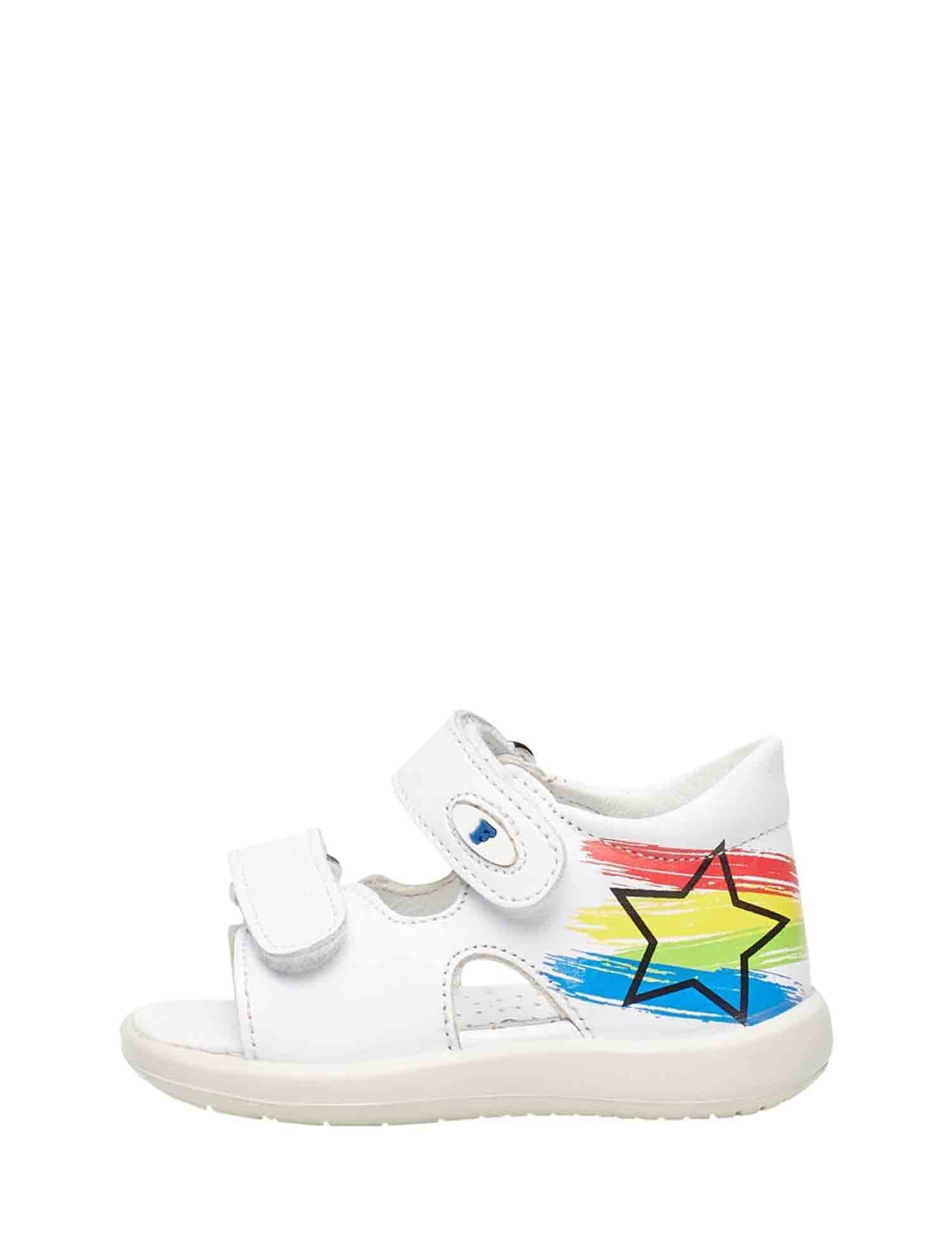 Sandali con strappi Bianco Falcotto