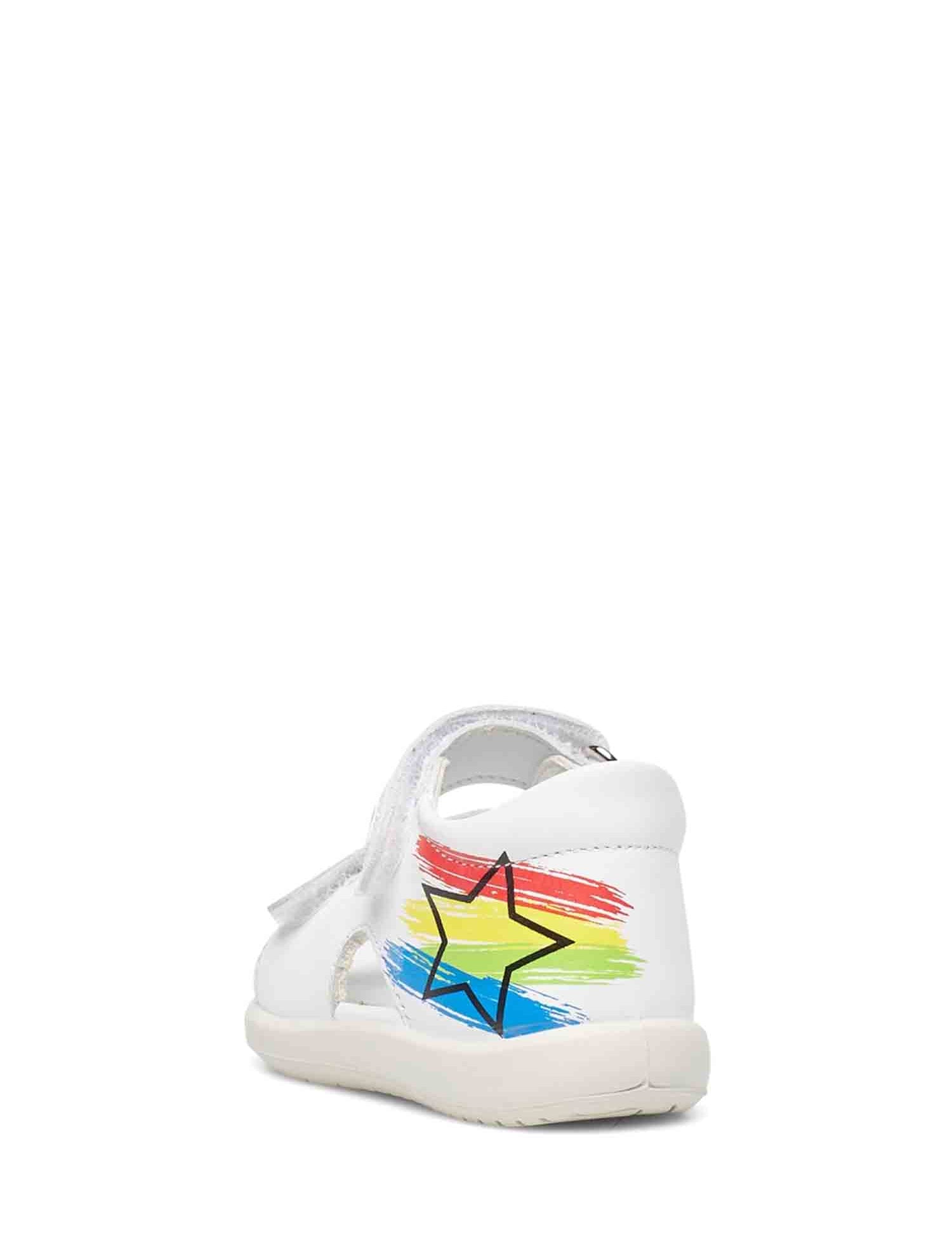 Sandali con strappi Bianco Falcotto