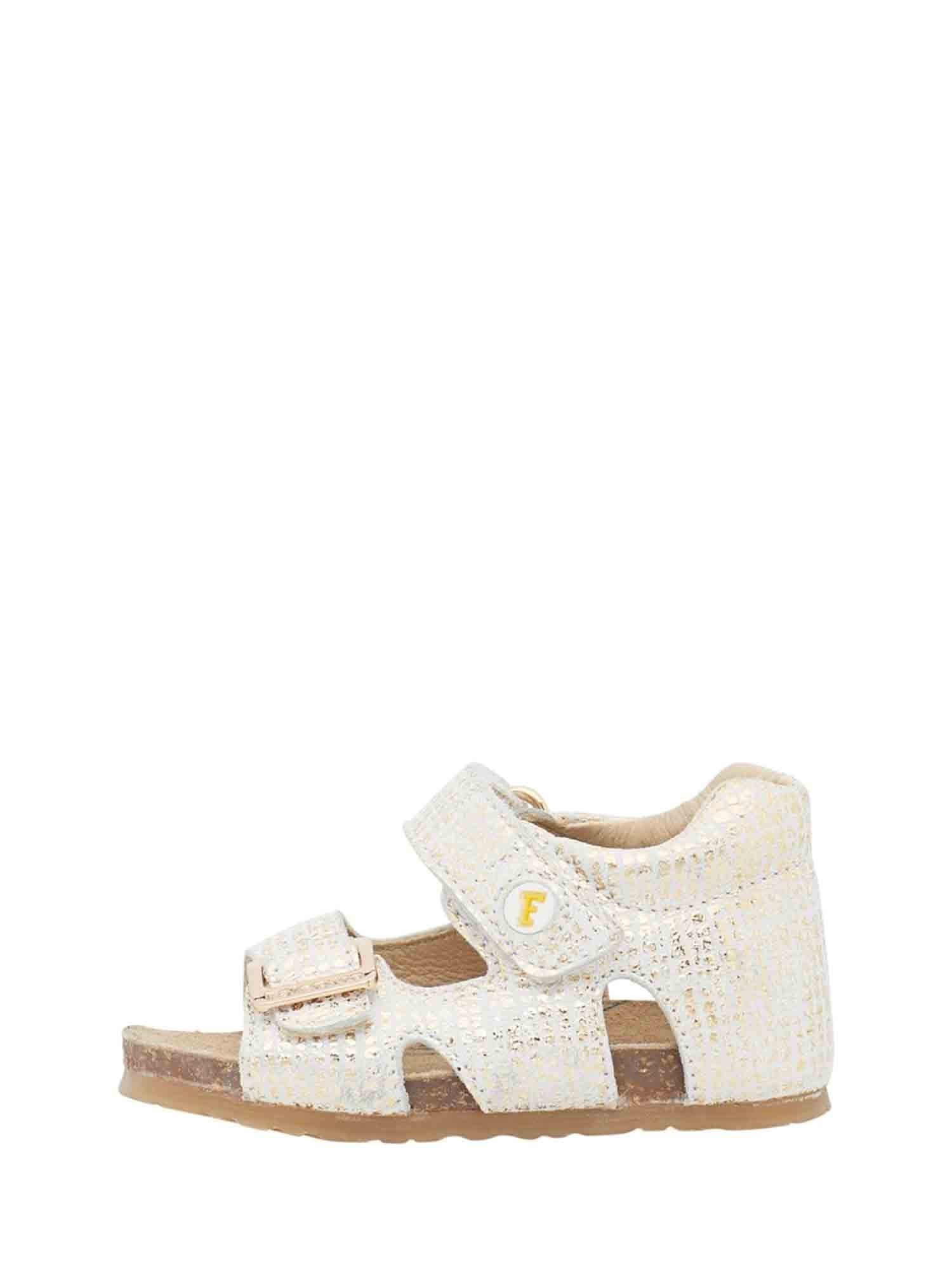 Sandali con strappi Beige Falcotto