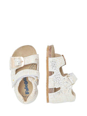Sandali con strappi Beige Falcotto