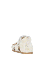 Sandali con strappi Beige Falcotto