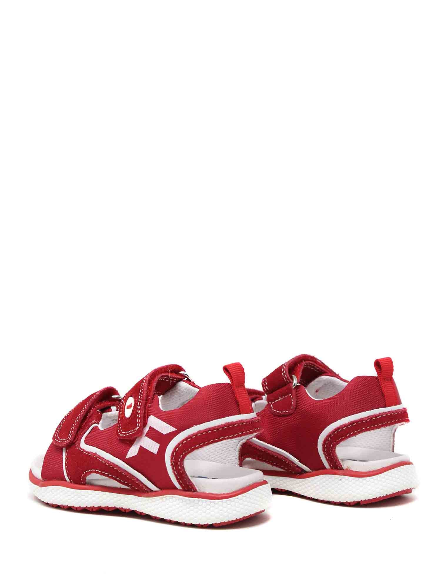 Sandali con strappi Rosso Falcotto