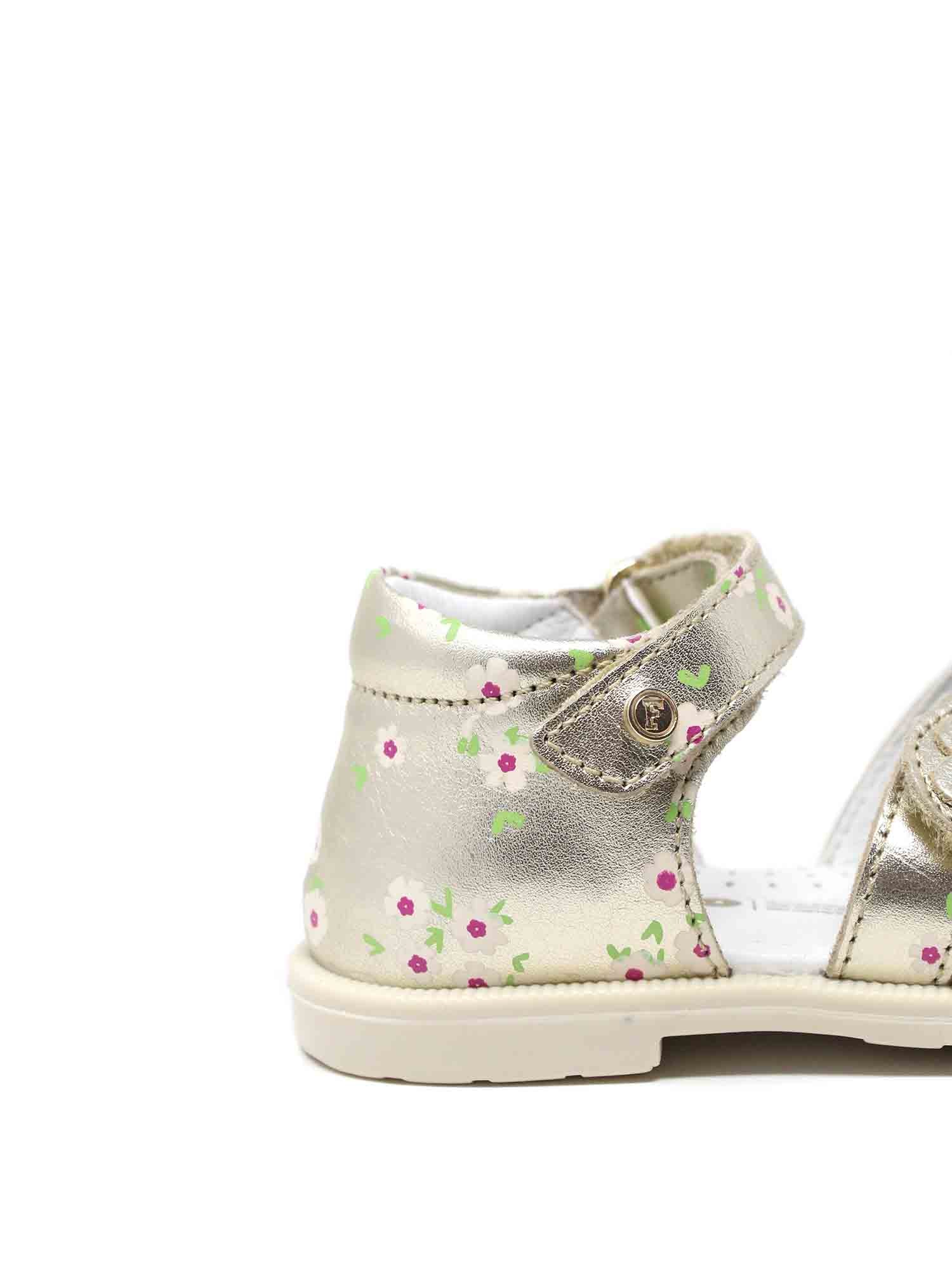 Sandali con strappi Dorato Falcotto