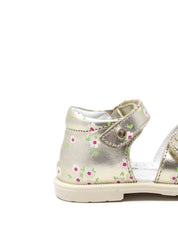 Sandali con strappi Dorato Falcotto