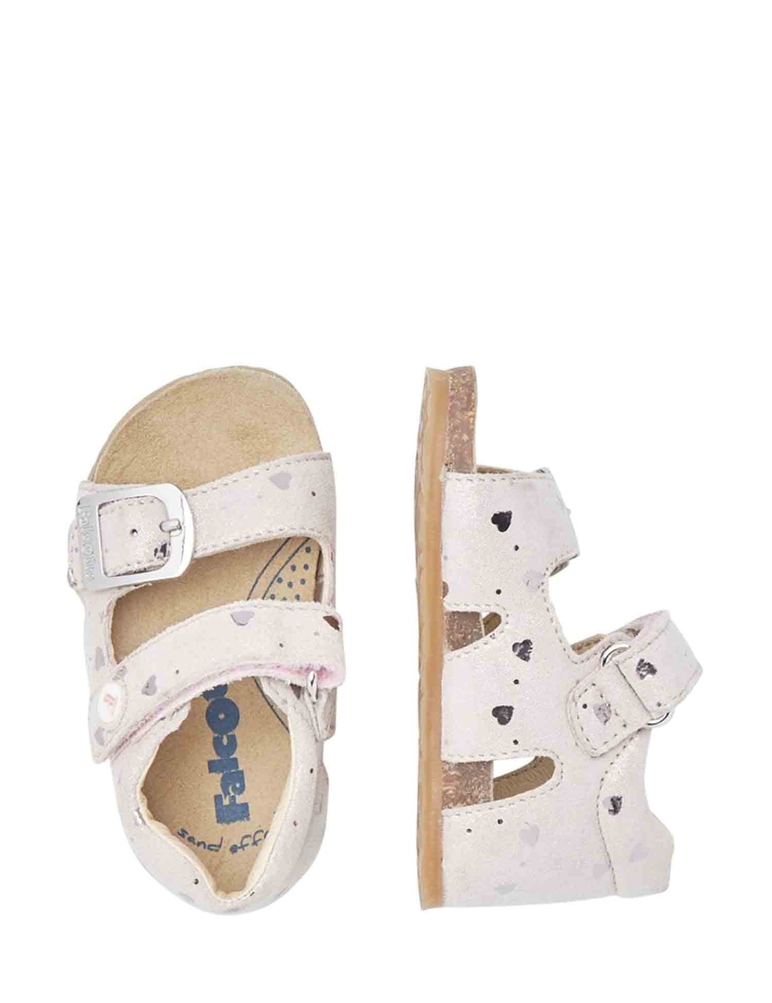 Sandali con strappi Rosa Falcotto
