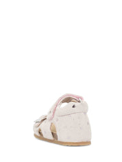 Sandali con strappi Rosa Falcotto