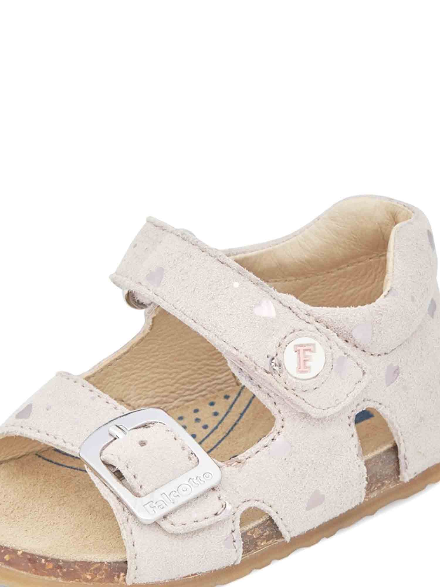 Sandali con strappi Rosa Falcotto