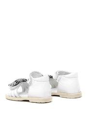 Sandali con strappi Bianco Falcotto