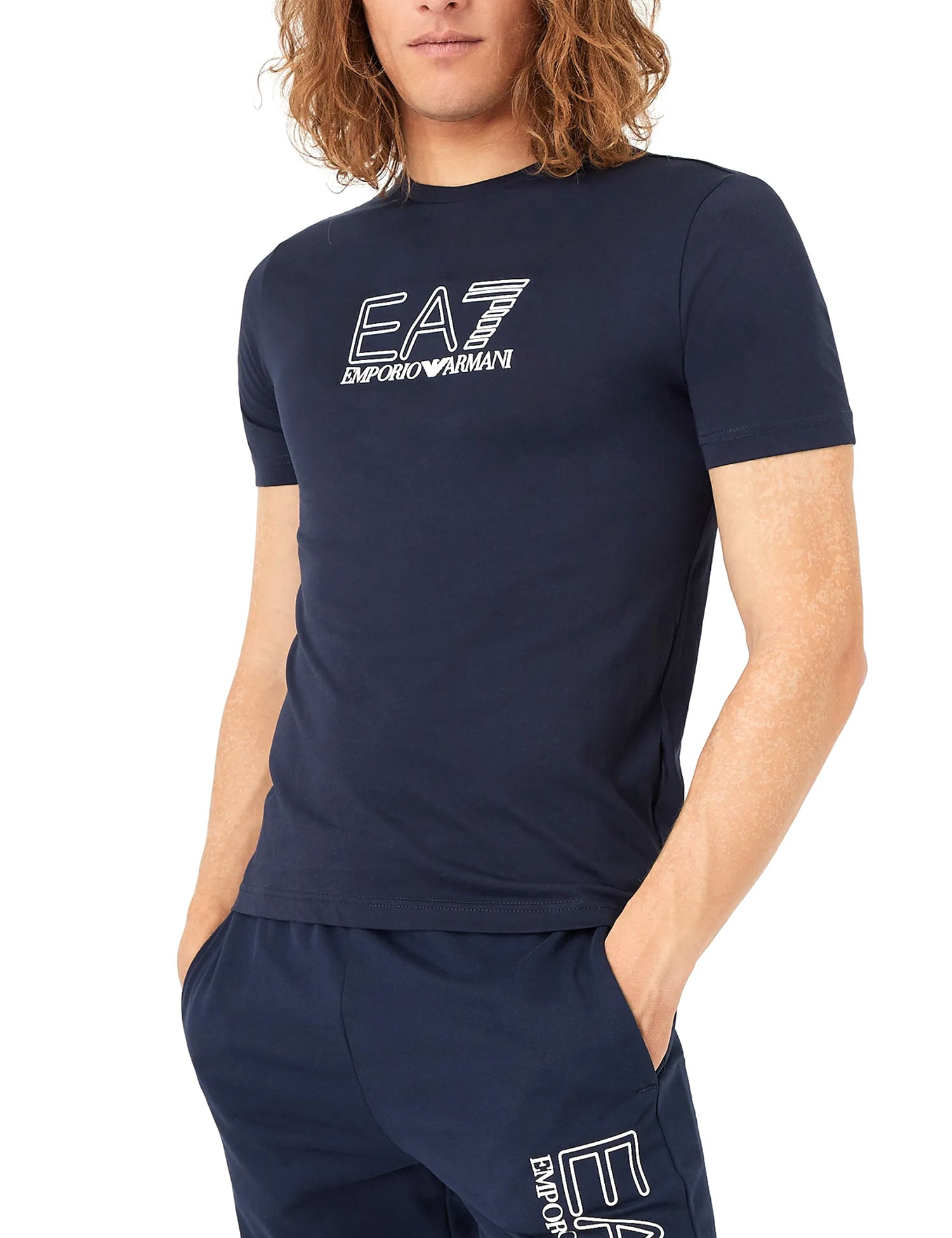 T-shirt Blu Scuro Ea7 Emporio Armani