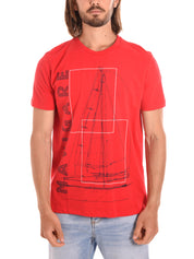 T-shirt Rosso Navigare