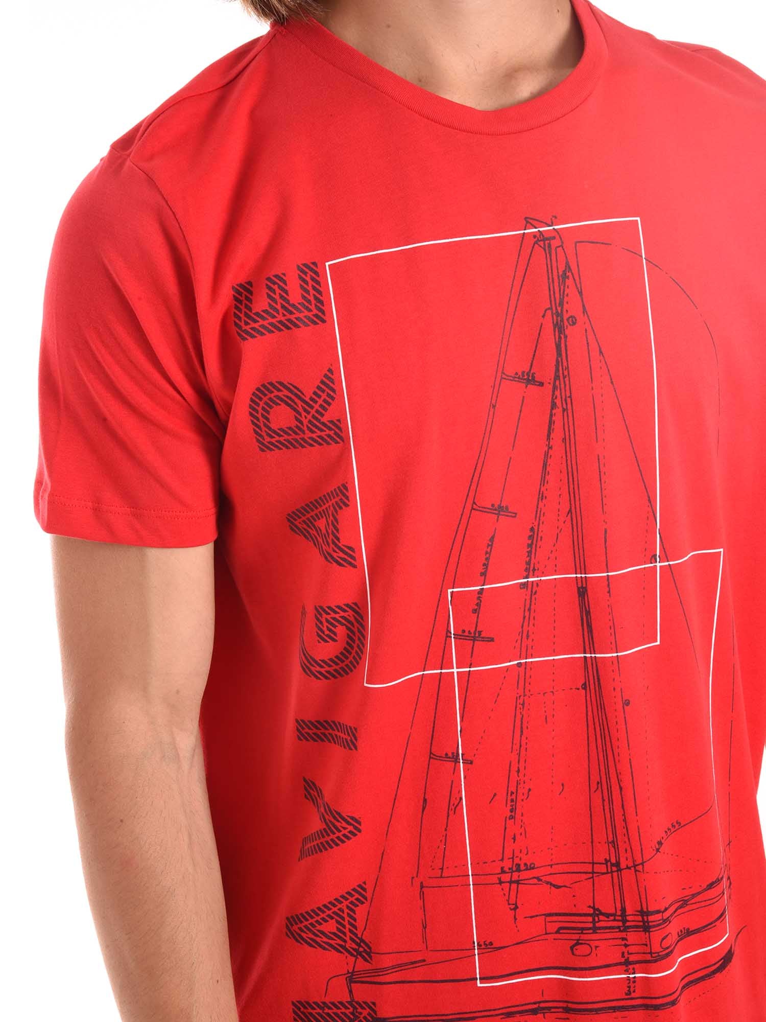 T-shirt Rosso Navigare