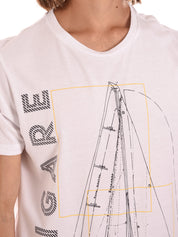 T-shirt Bianco Navigare