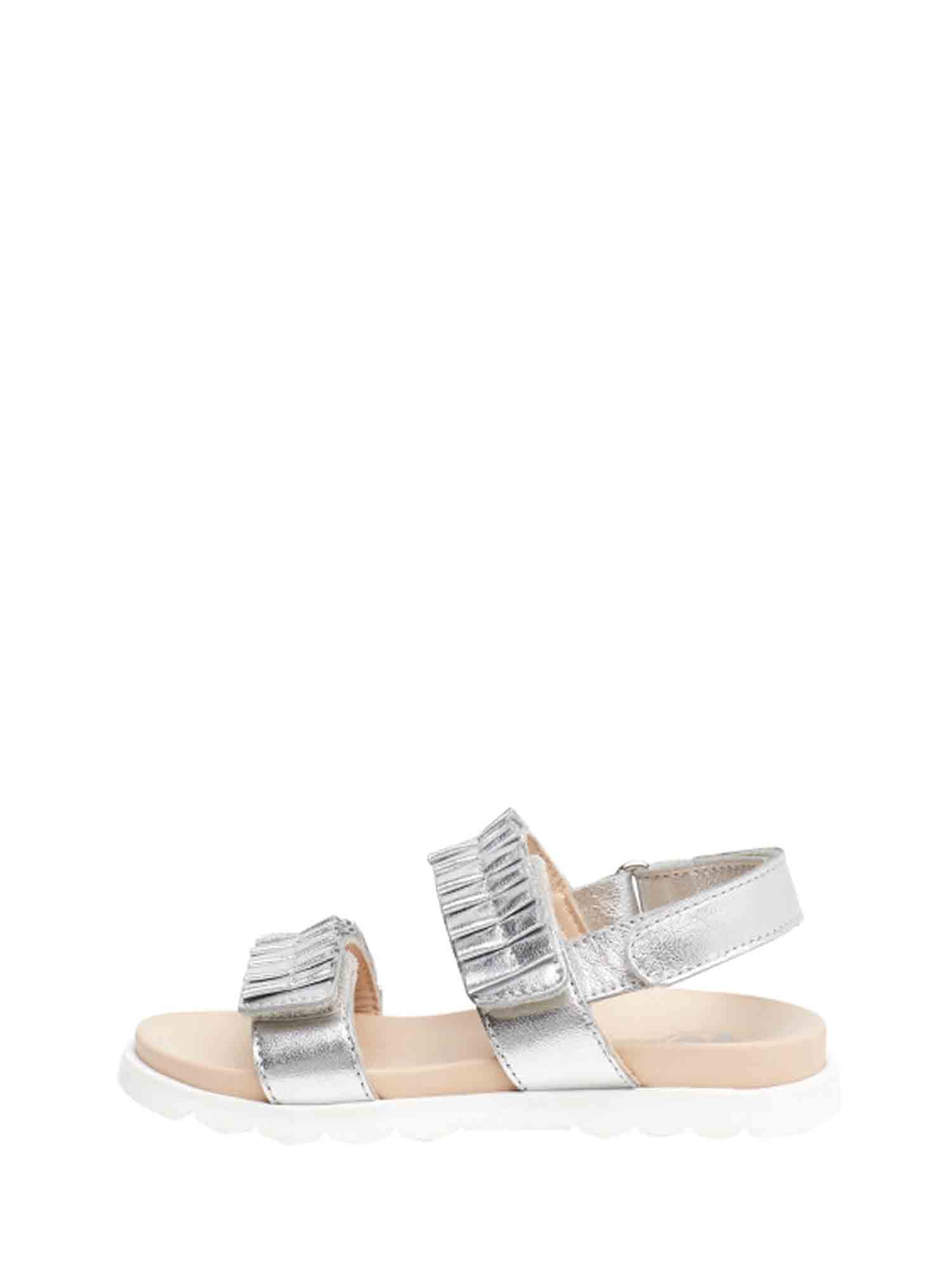 Sandali con strappi Argentato Naturino