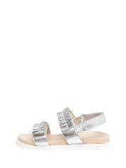 Sandali con strappi Argentato Naturino