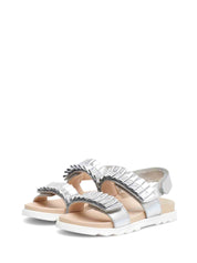 Sandali con strappi Argentato Naturino