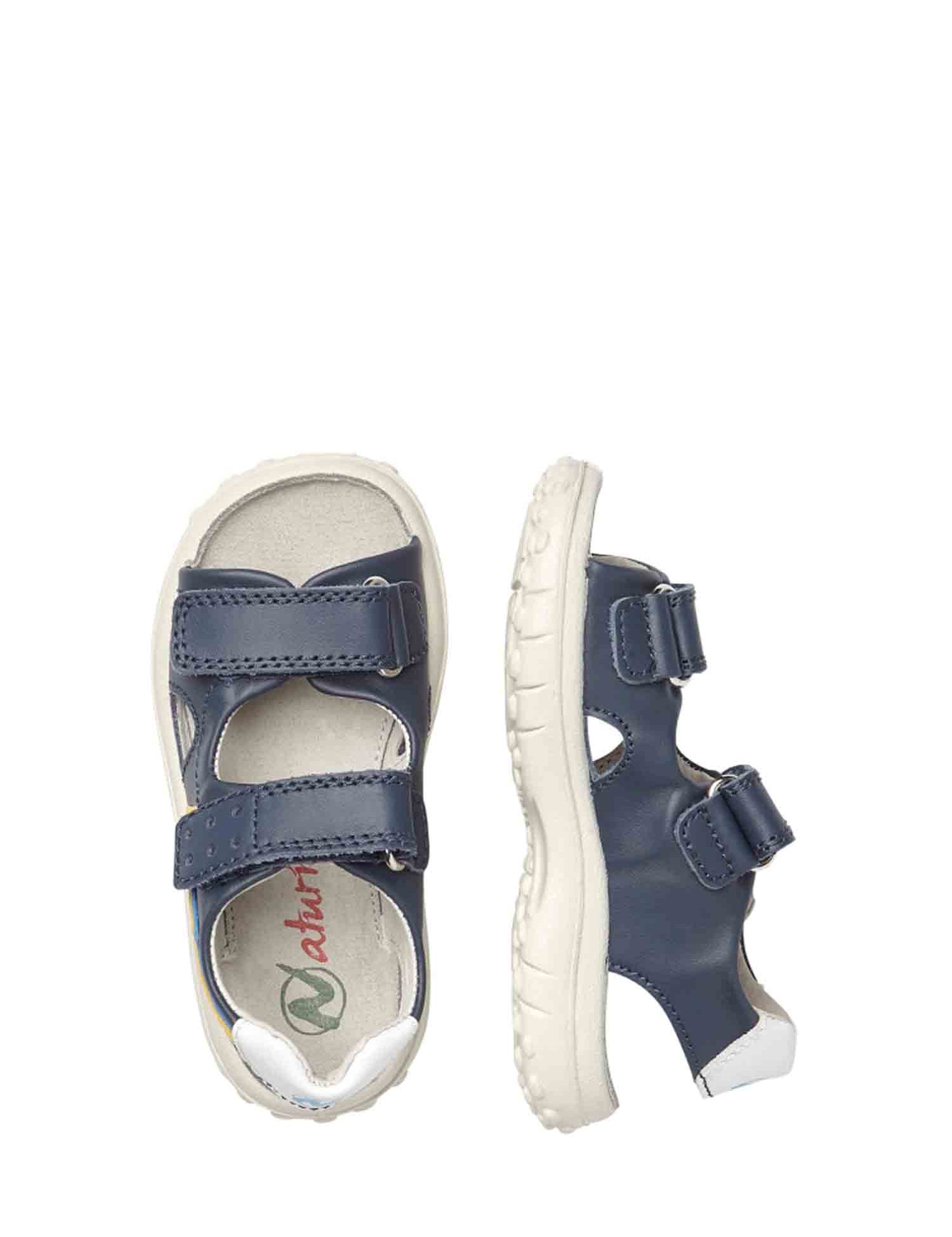 Sandali con strappi Blu Naturino