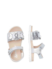 Sandali con strappi Argentato Naturino